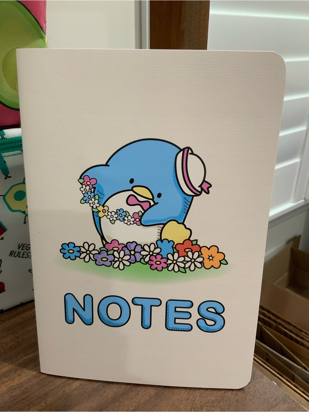 Hello Kitty Blue Penguin Tuxedo Sam Floral Notes Notebook